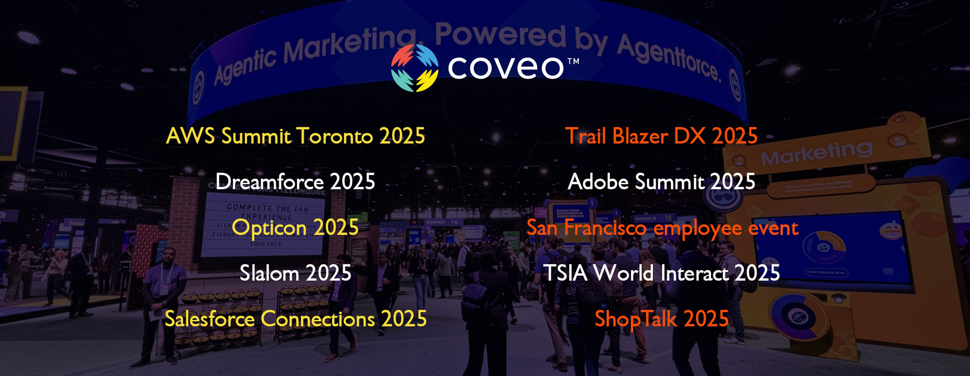 Coveo Event Merchandise Header